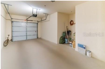Extra large indoor garage with storage