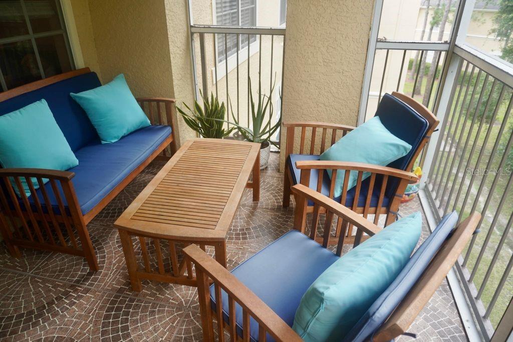 Patio overlooking nature
