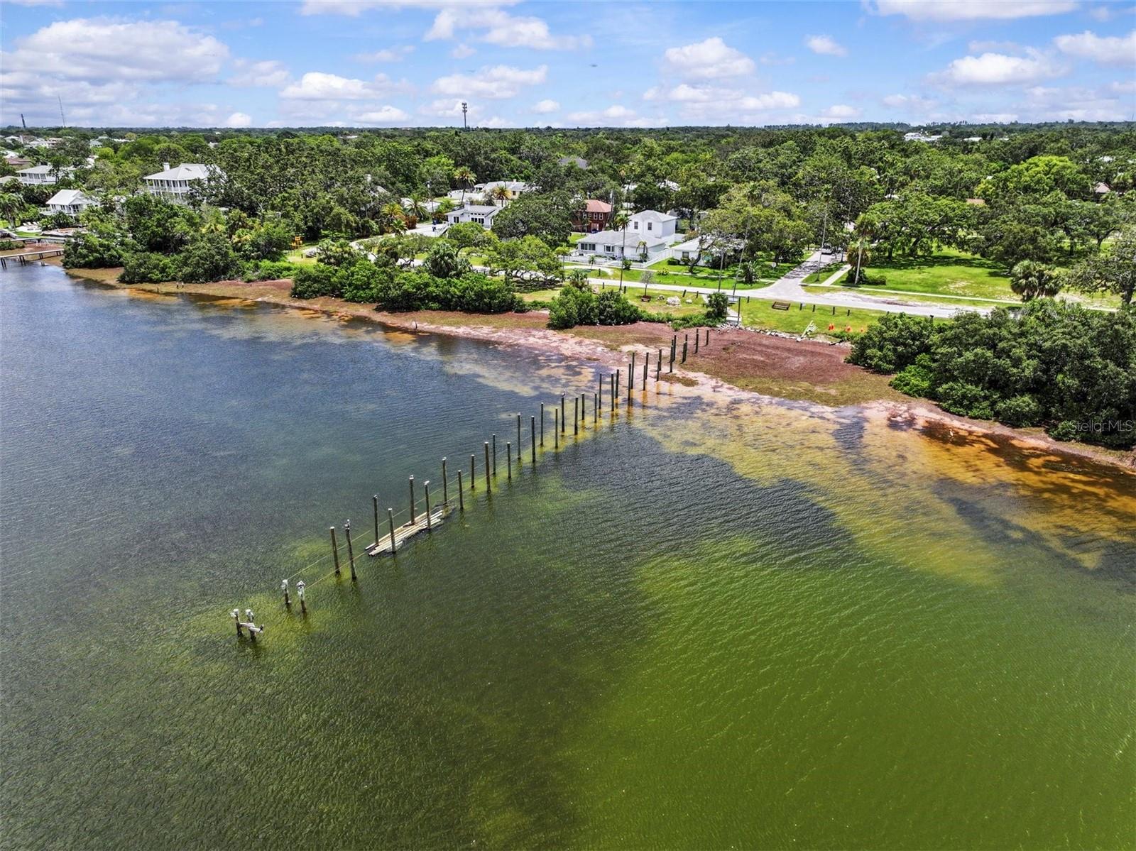 new fishing pier being constructed