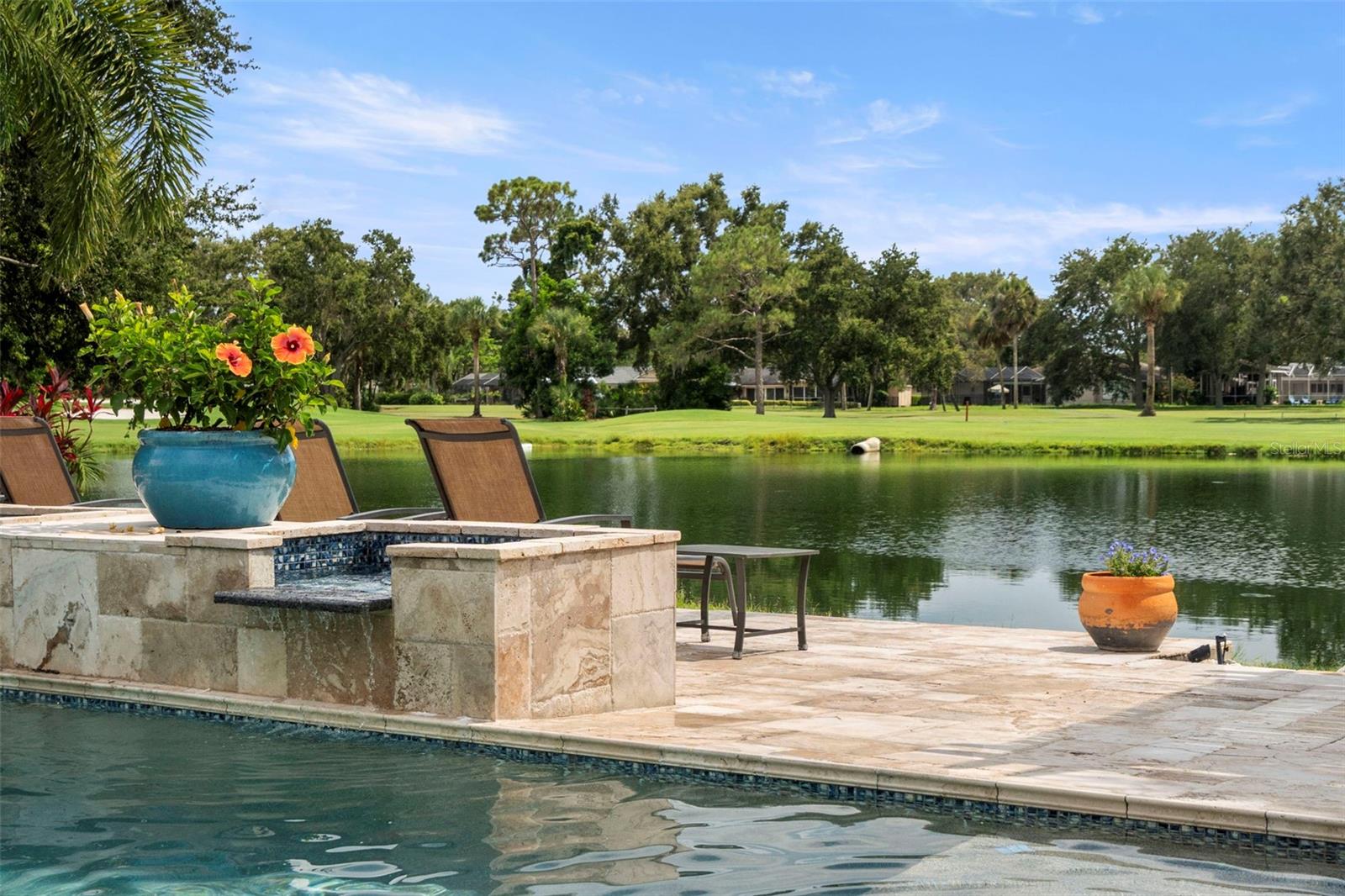 Serene pool view