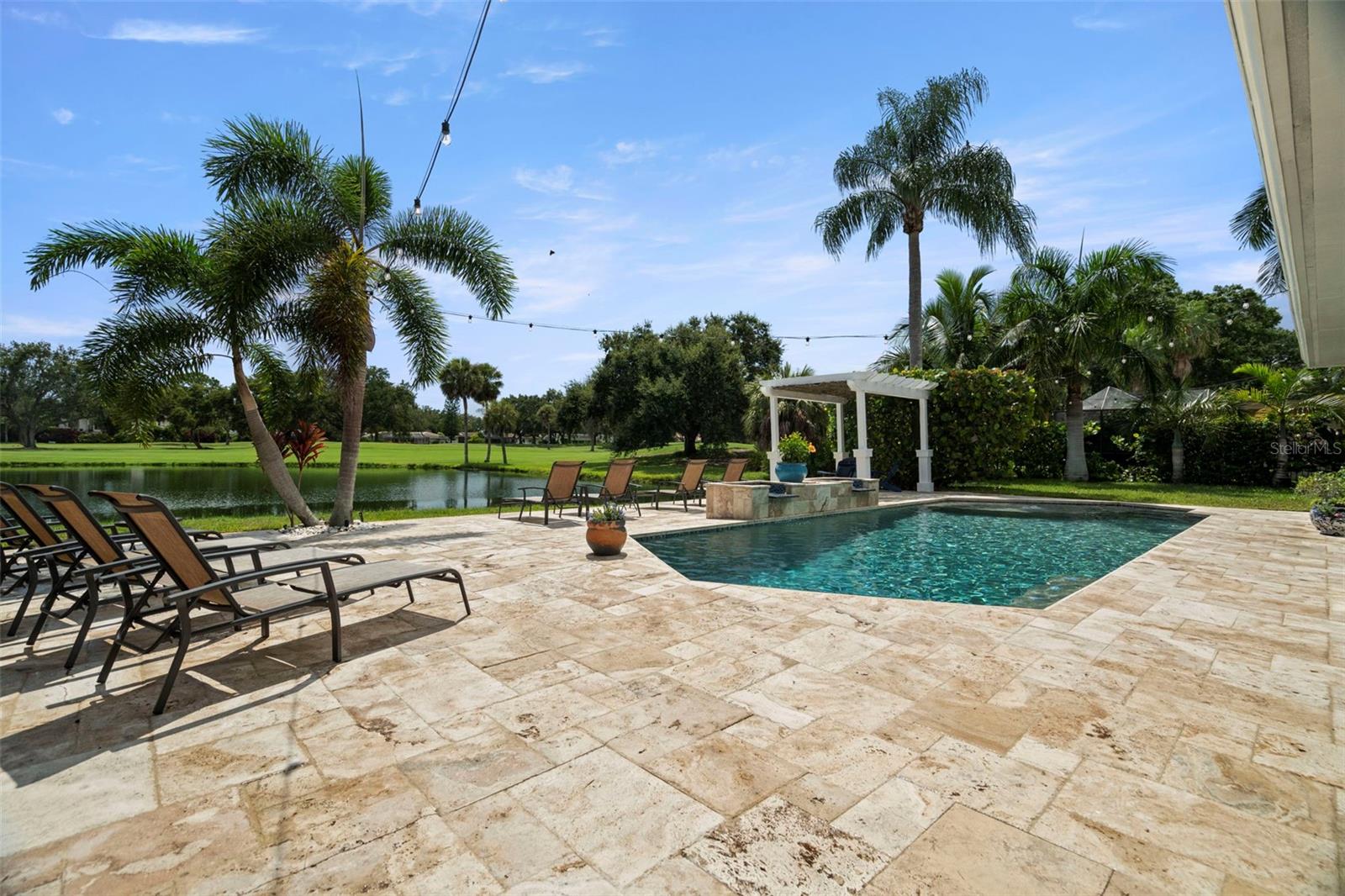 Golf view from you pool