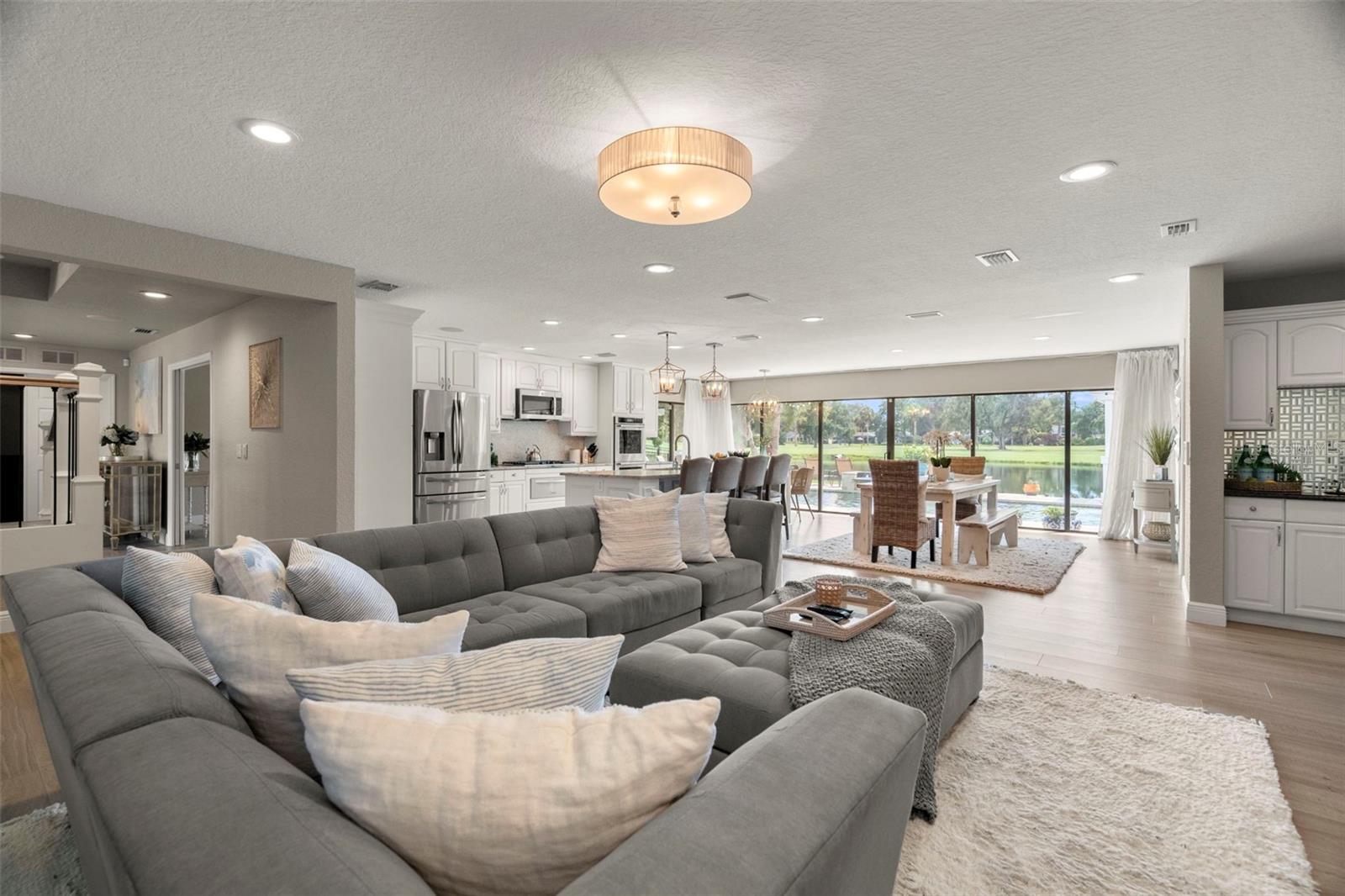 Family Room open to kitchen