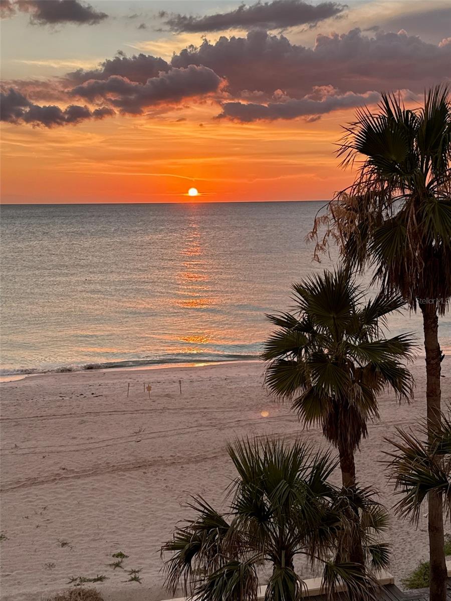 Tangerine Sunsets just steps from your condo!