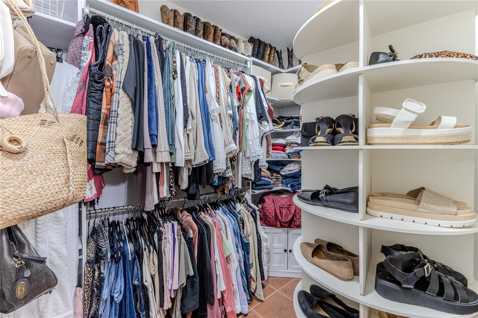 Primary closet