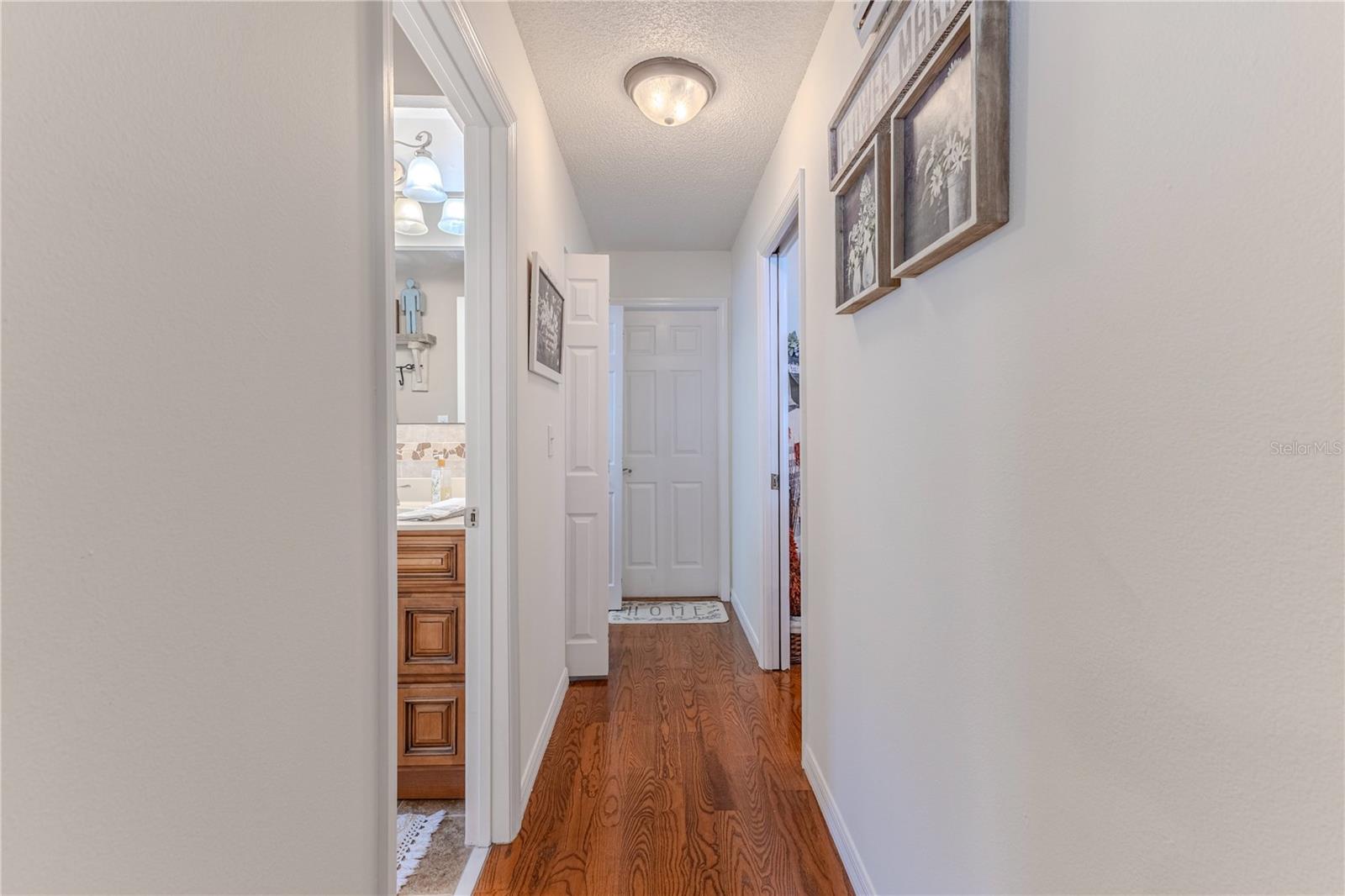 hallway to second bedroom