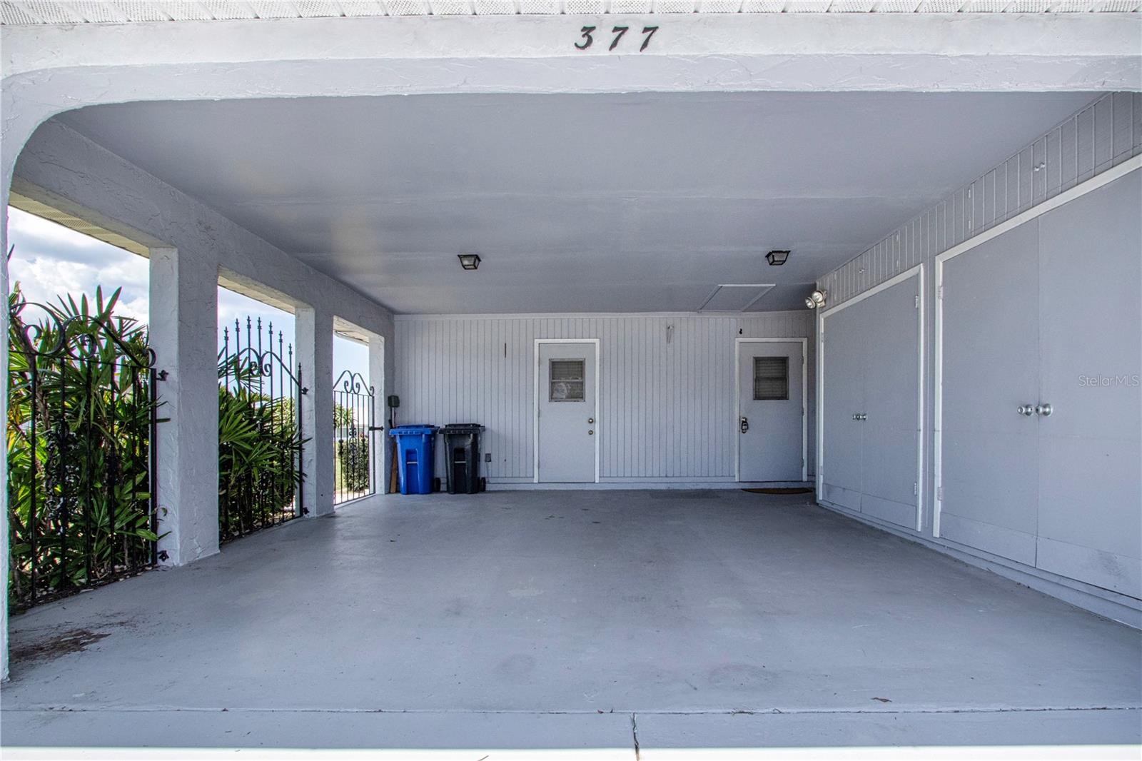 Carport can be enclosed