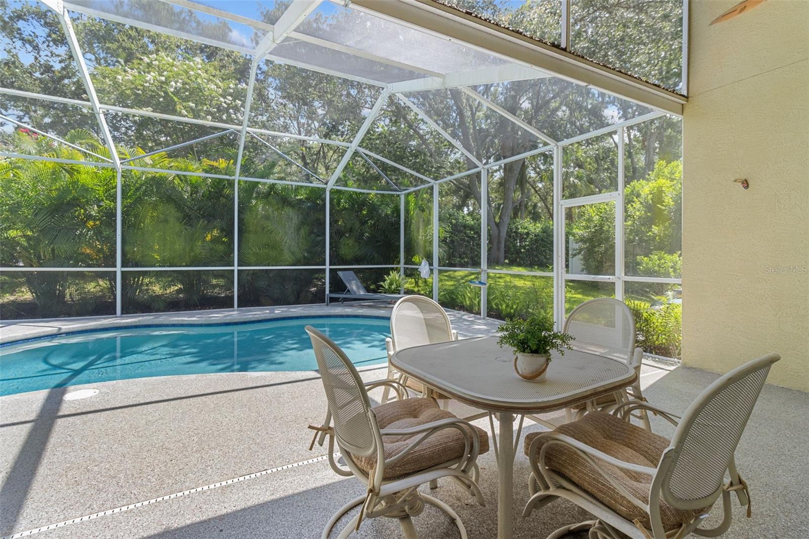 Private backyard and pool