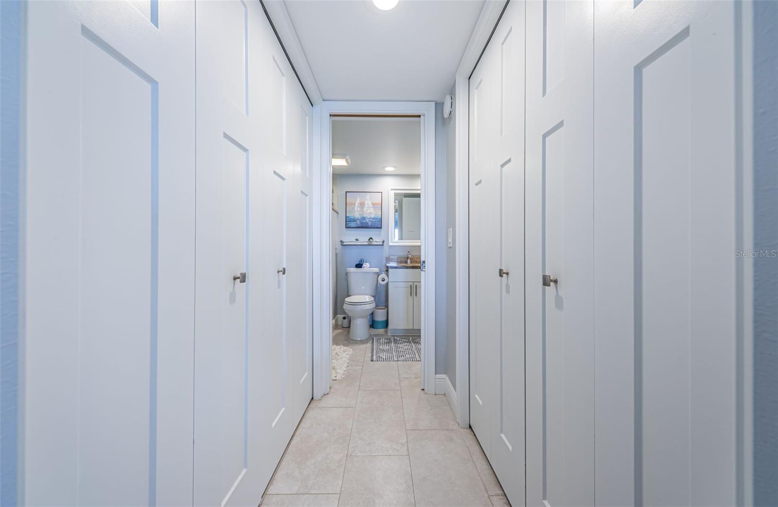 Walk-in closet and laundry