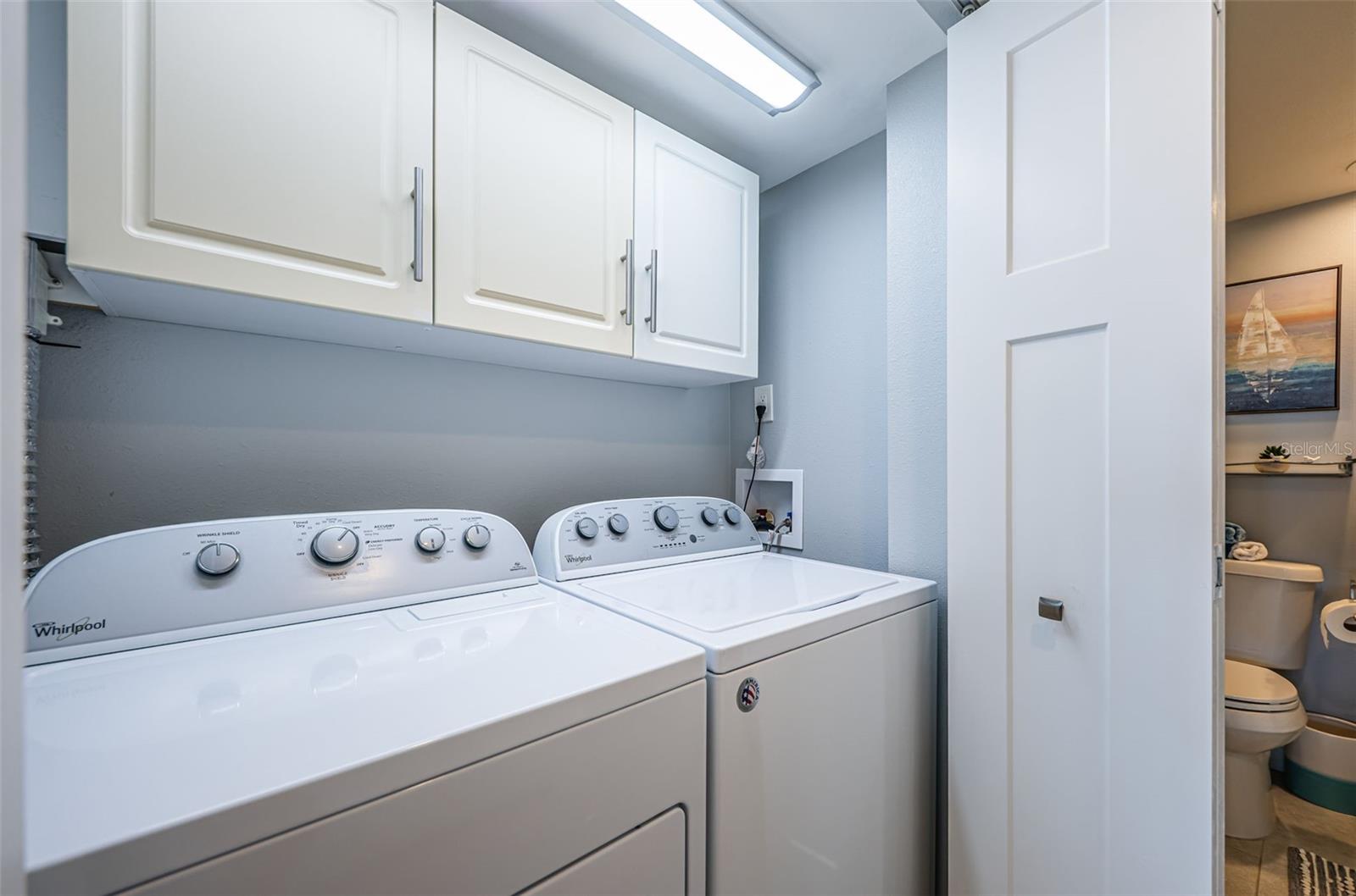 Laundry with full size washer and dryer...RARE find at Sea Towers
