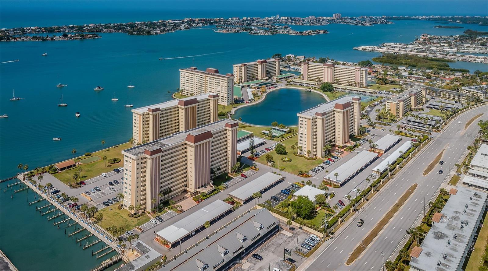 Aerial view of Sea Towers