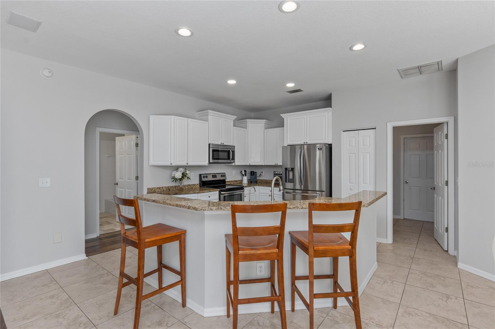 Updated cabinetry, stainless steel appliances and a reverse osmosis water filter