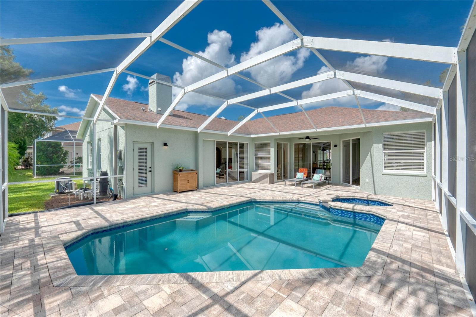 This pool has PebbleTec coating