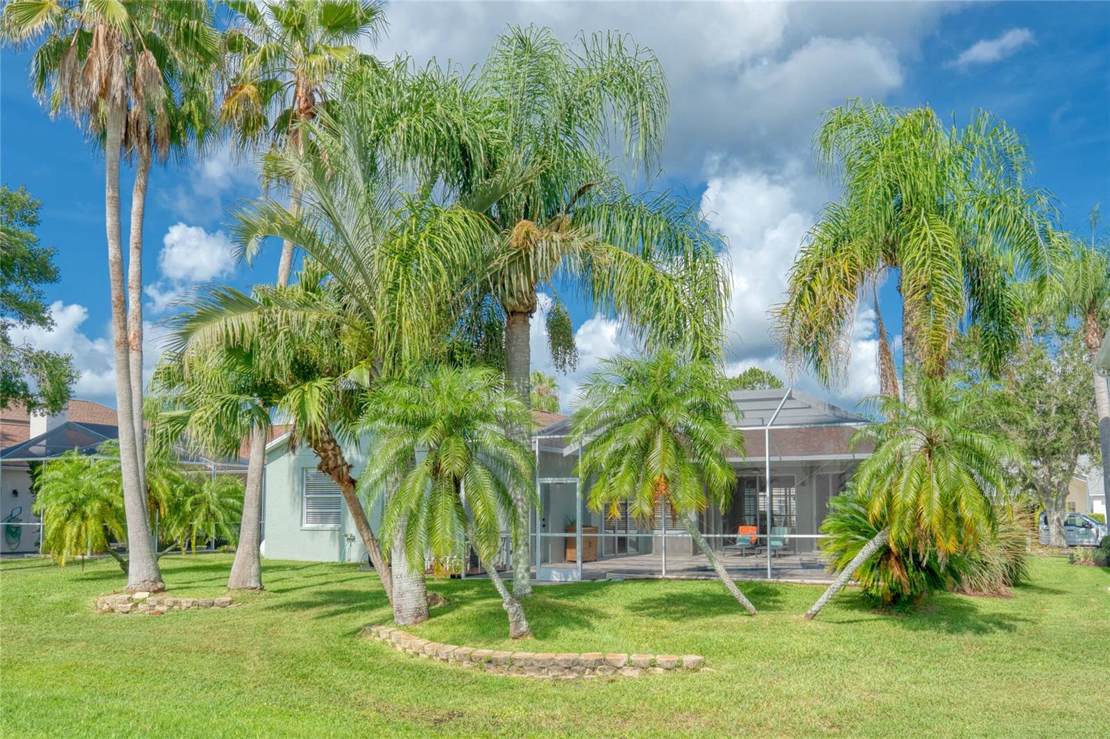 Rear view of home