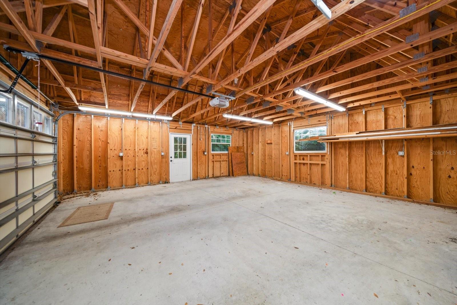 Oversize detached 2 car garage