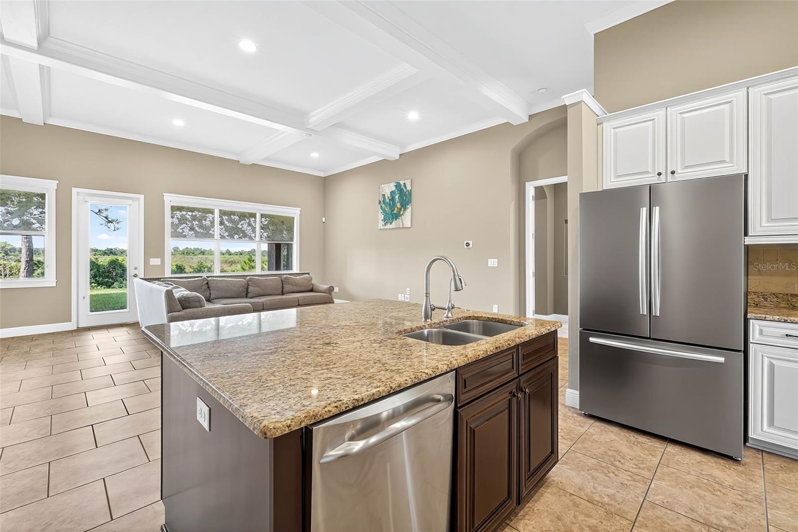 Stay connected to guests and others while cooking.