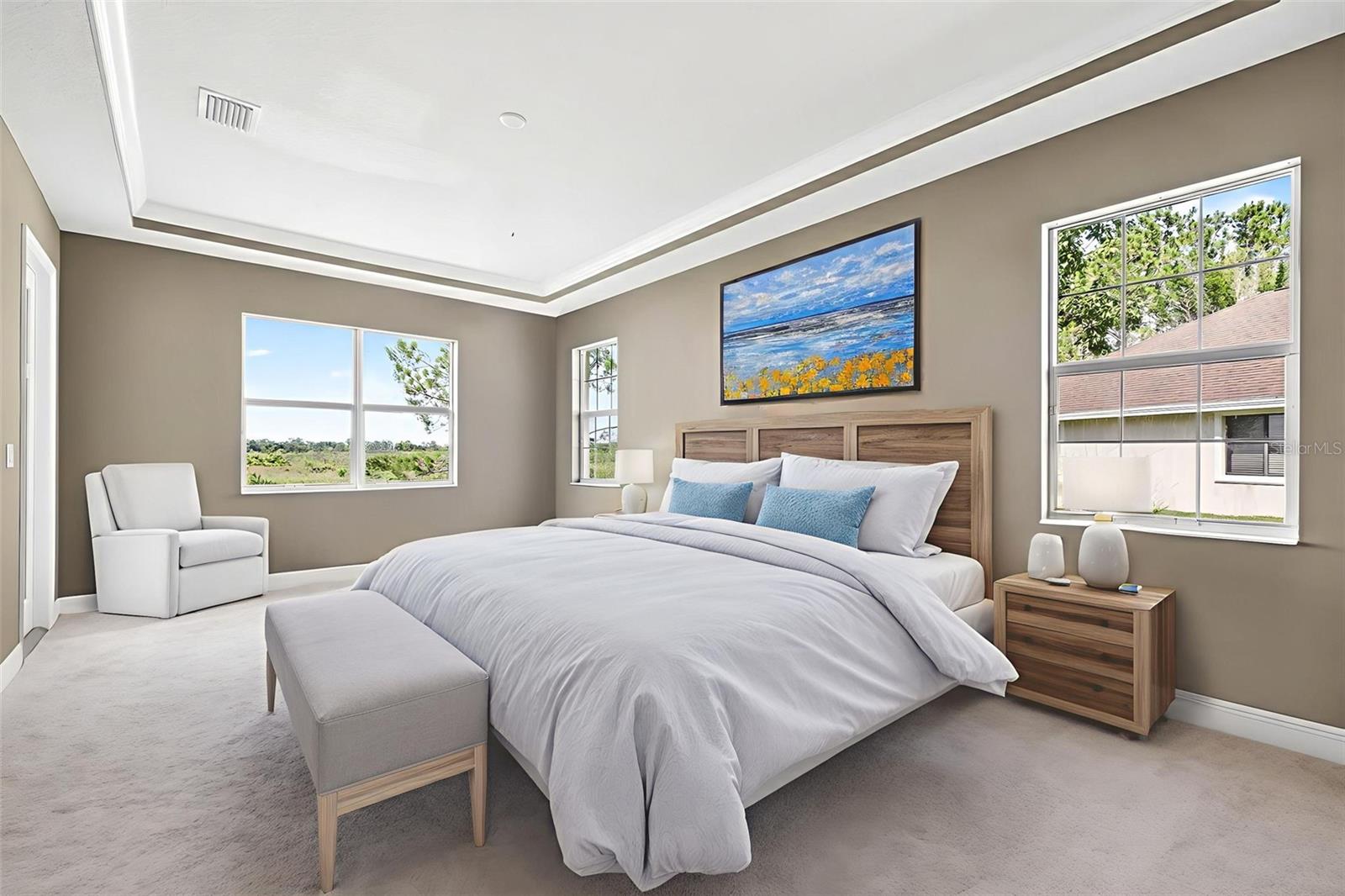 Second virtual staging for primary suite.