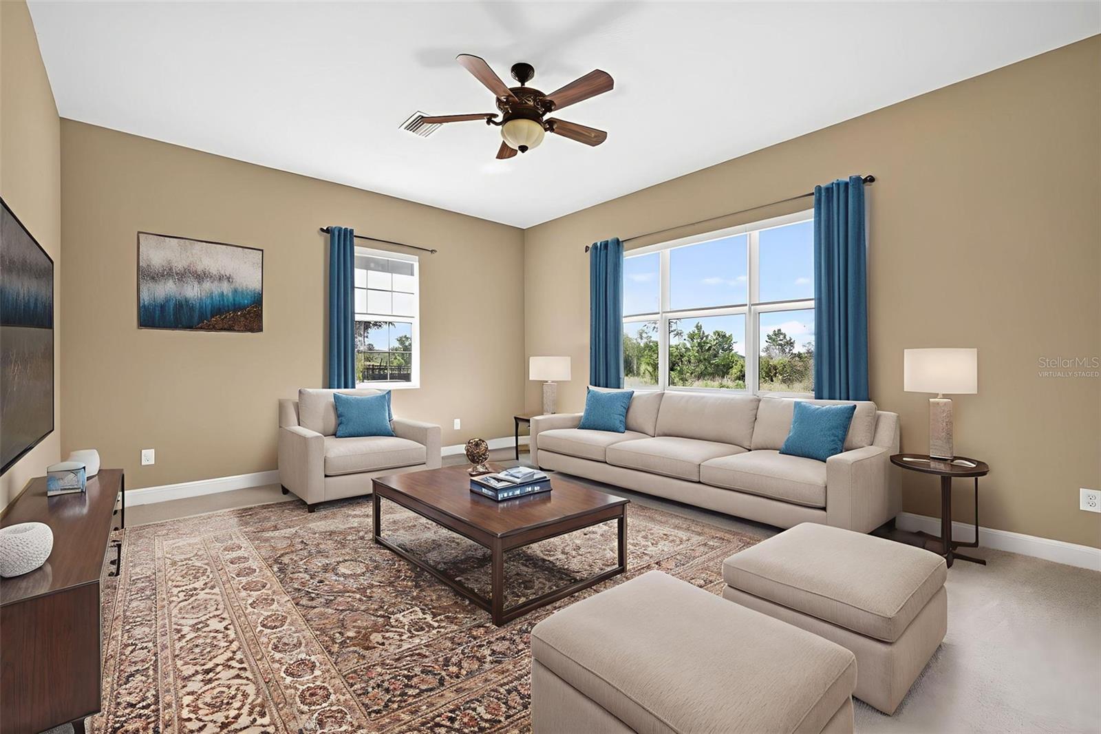 Virtually staged Flex room
