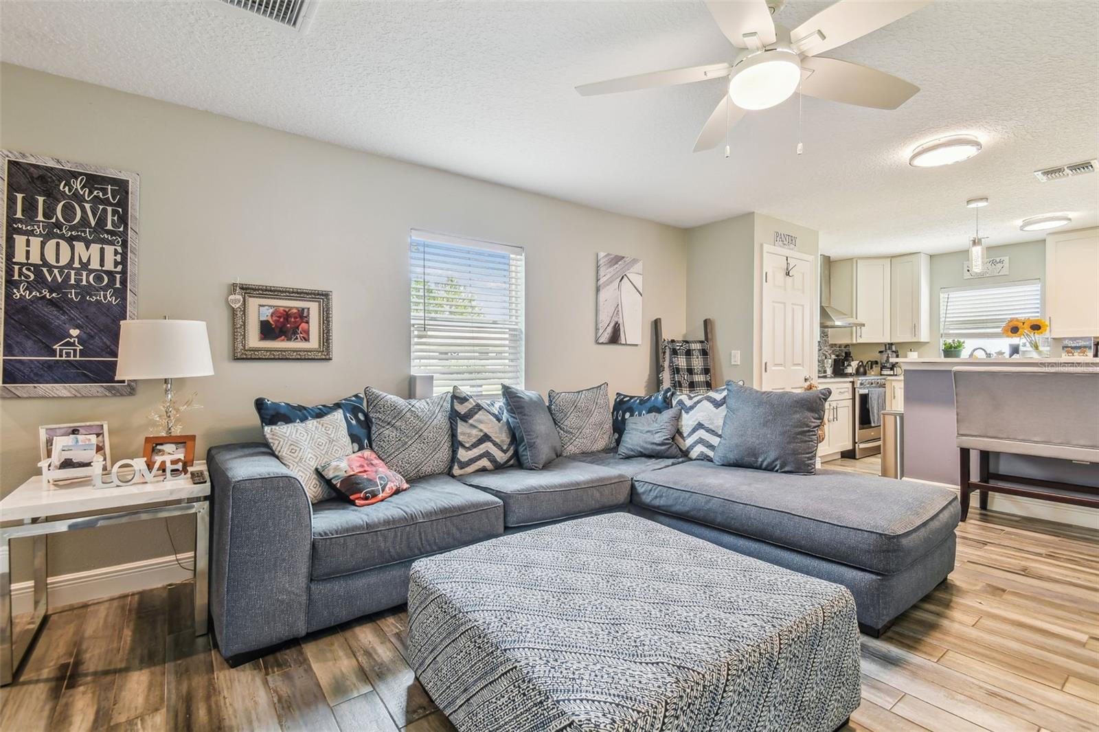 Living area in guest home