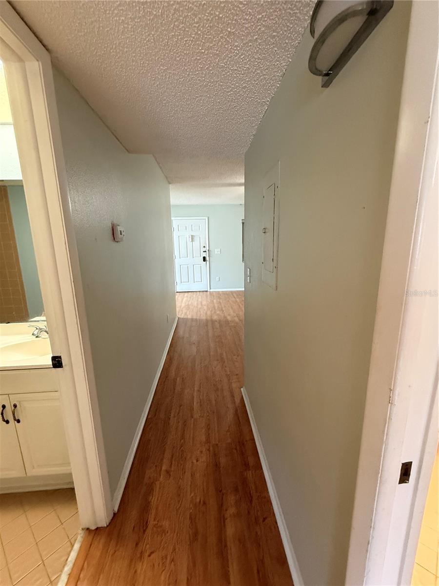 HALLWAY VIEW TO FRONT DOOR