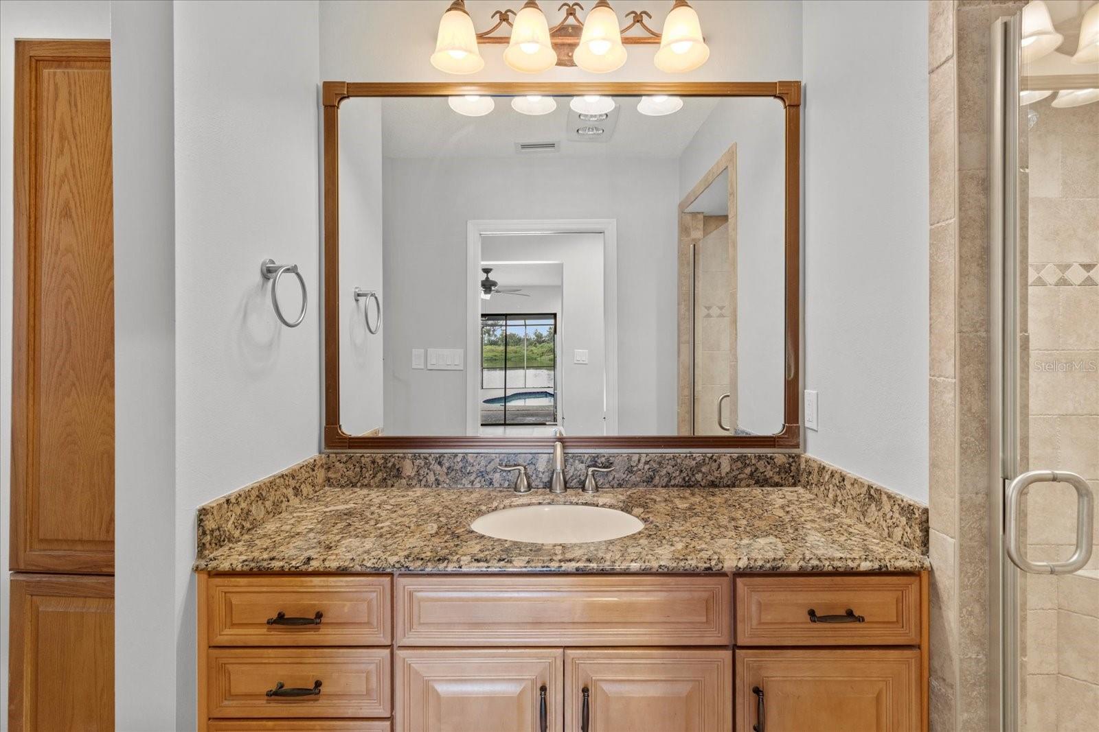 Master bath vanity, one of two