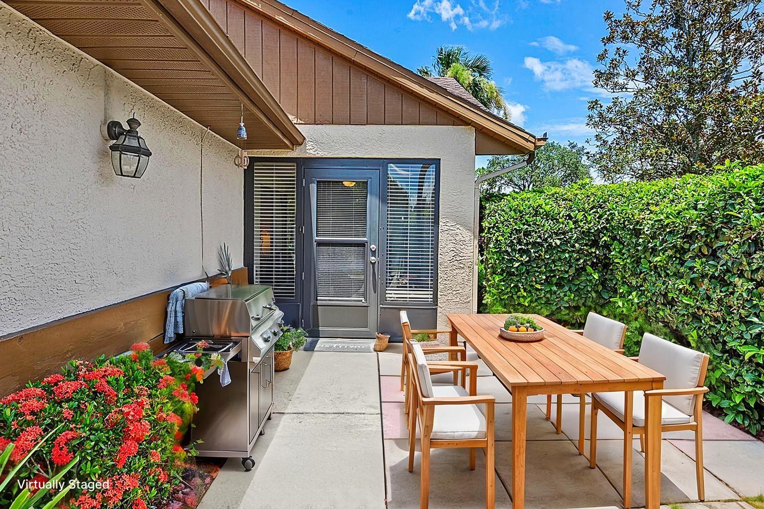 Front Patio Virtually Staged