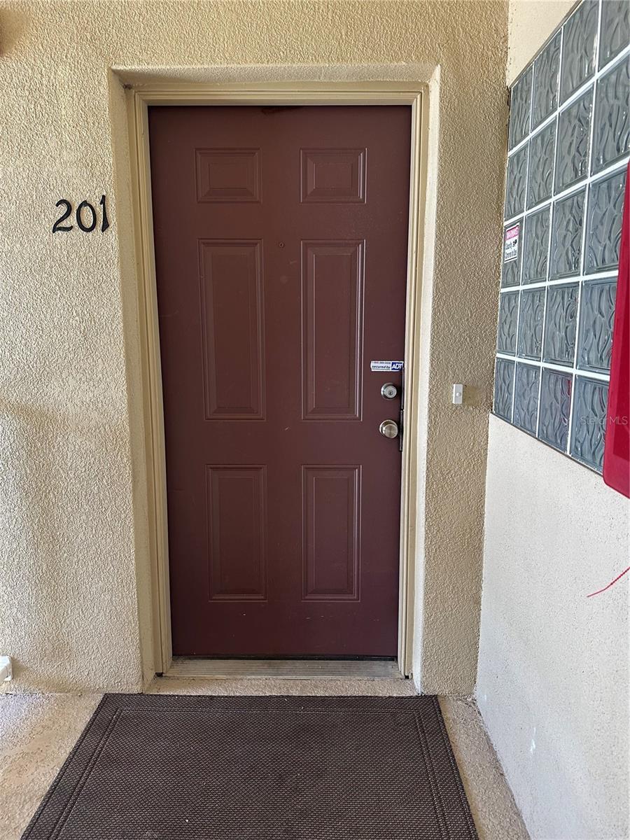 Front door.