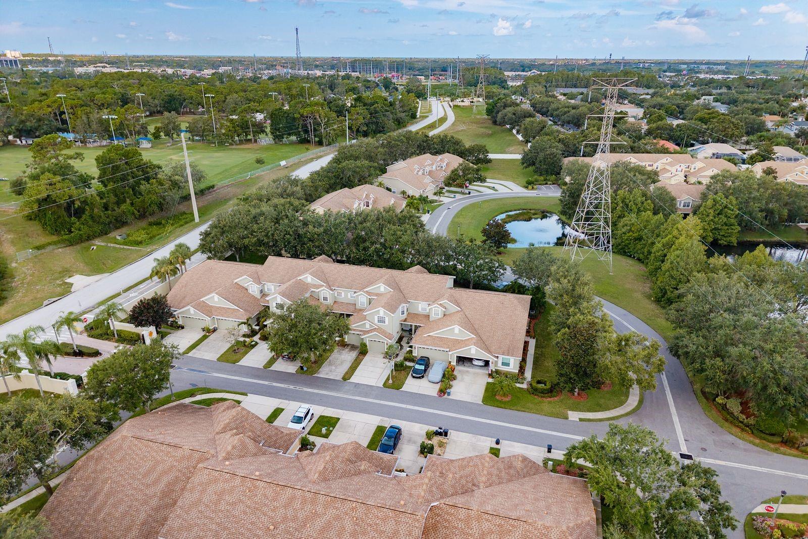 AERIAL VIEW OF BUILDING