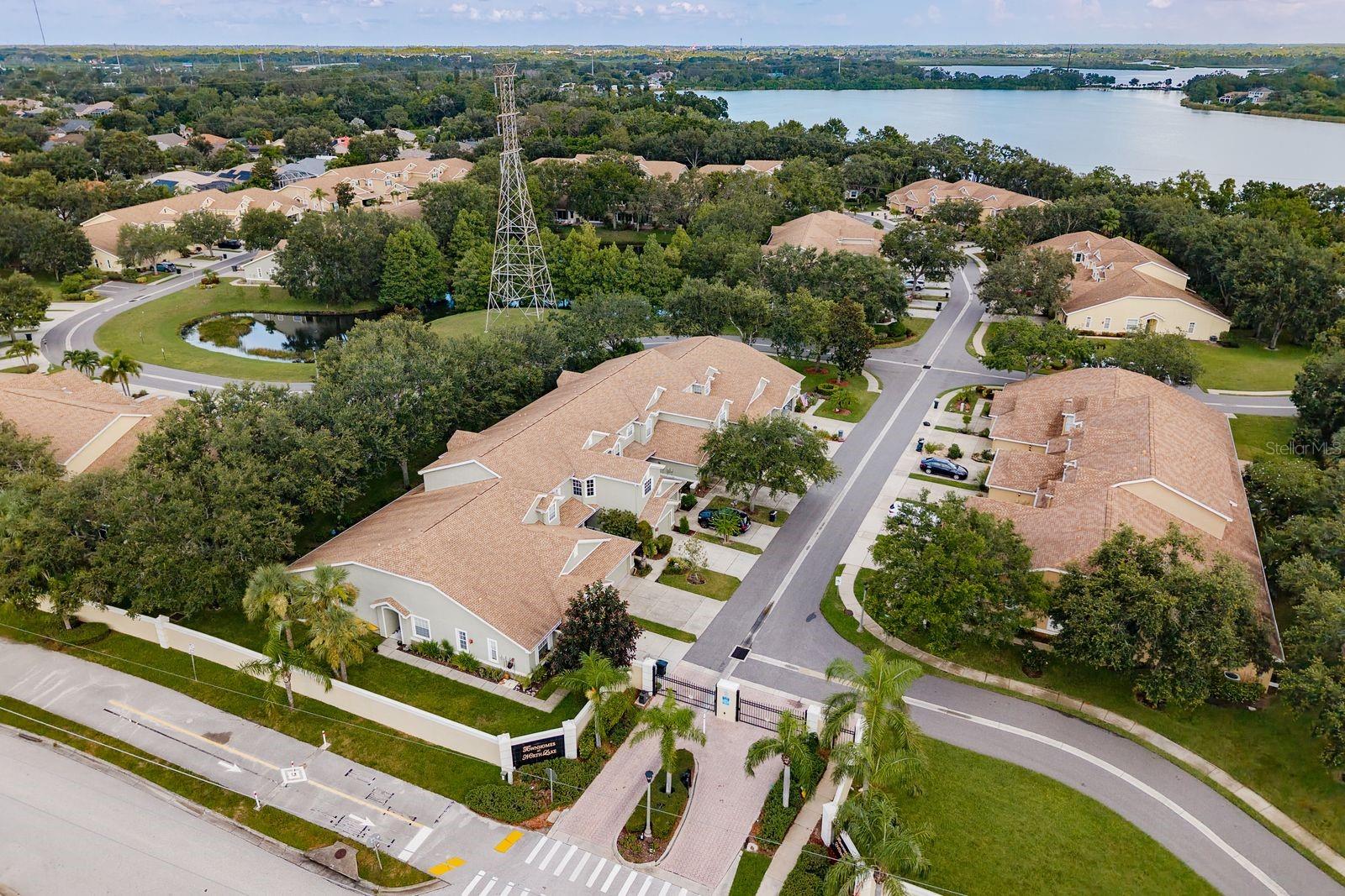 AERIAL OF GATED ENTRY