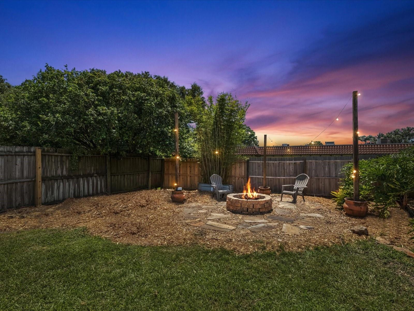 Private Fire Pit Area