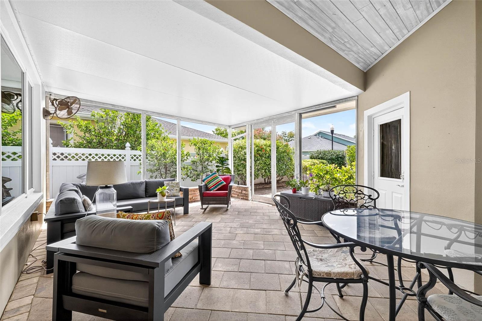 Screened and pavered lanai