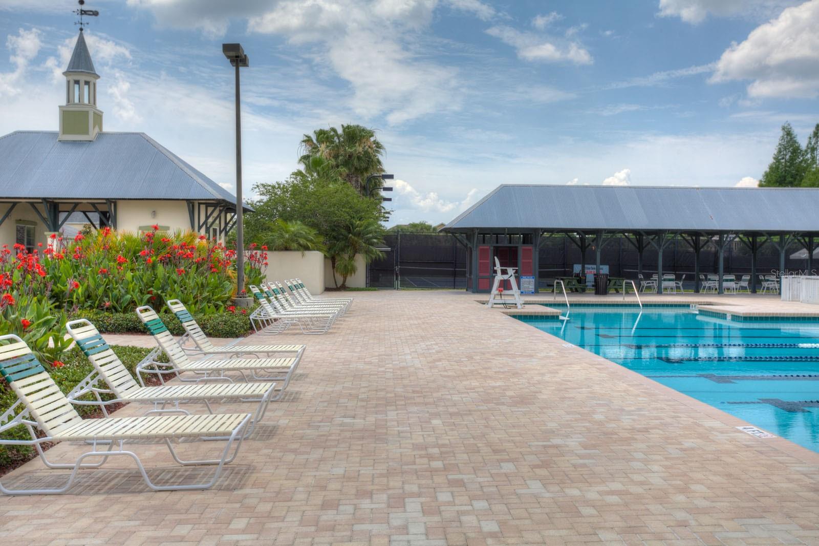 One of two Olympic-sized pools available