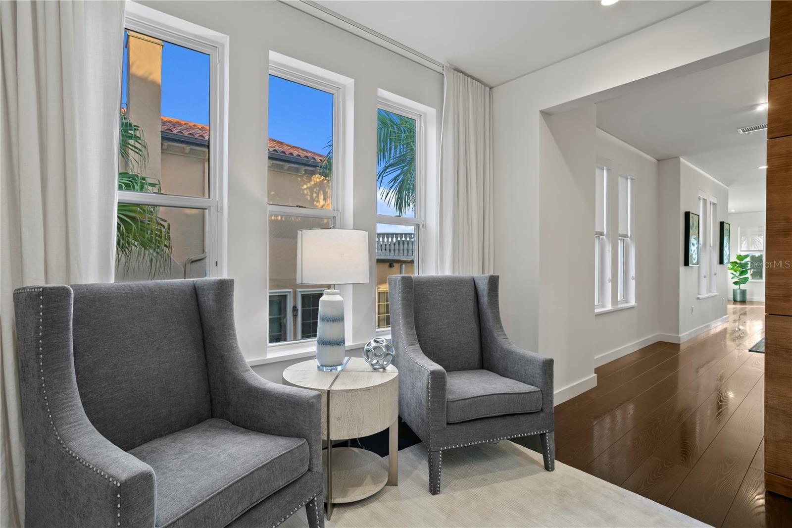 Second Floor Landing; great for an office or reading nook