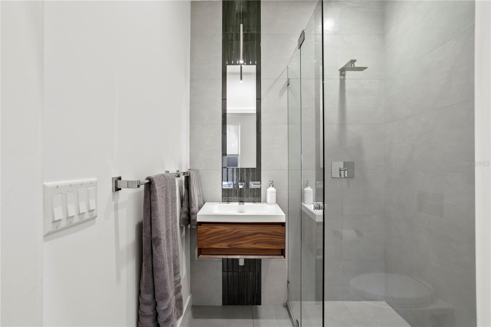 Full bath adjacent to the Media/Game Room