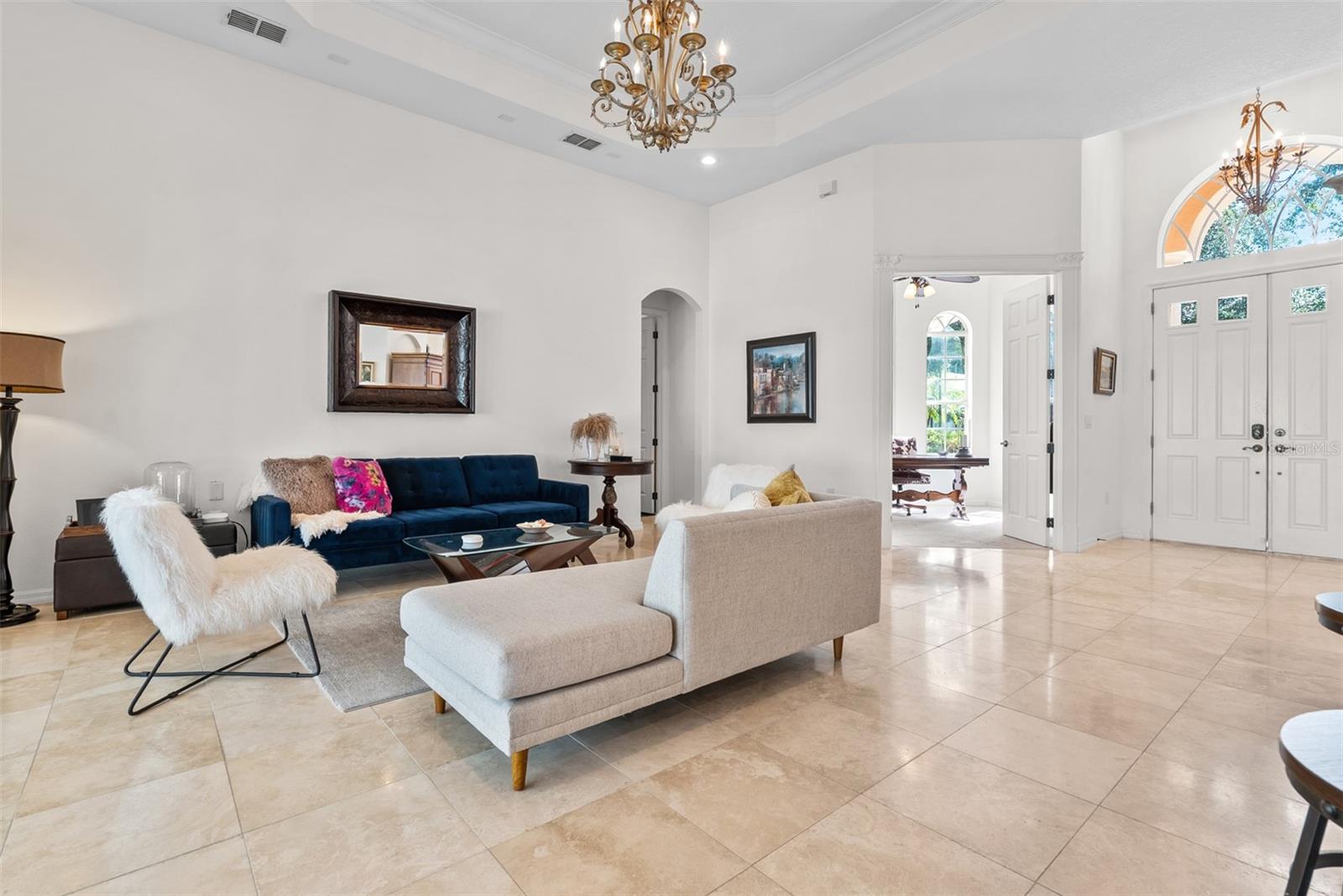 High ceilings, natural light, clean and bright