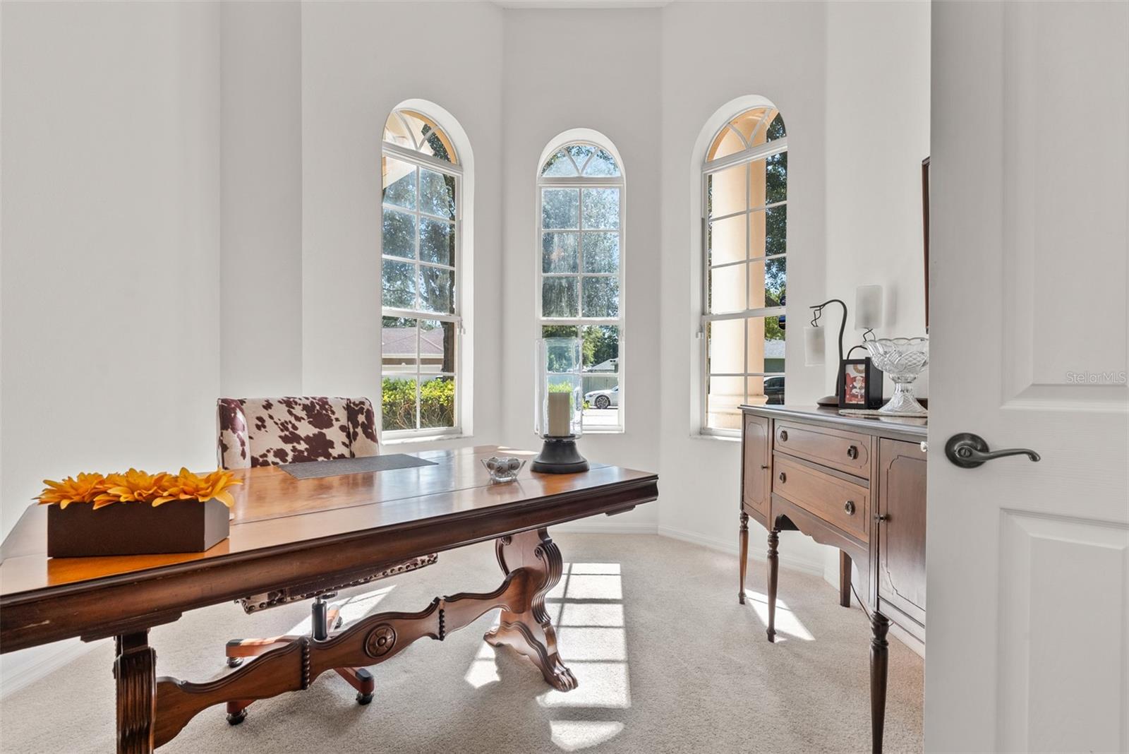 private office with 8ft double entry doors