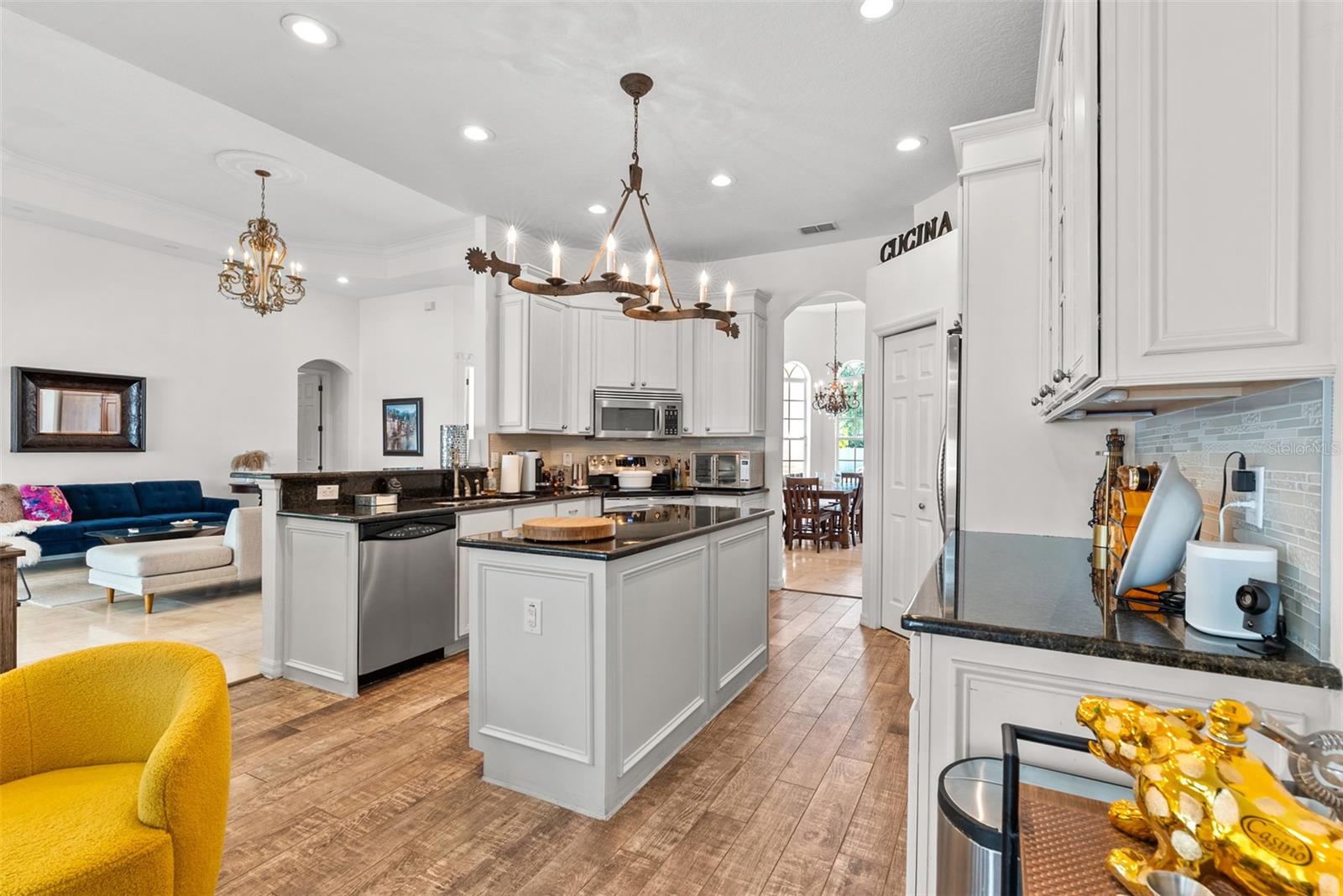 Center of home kitchen