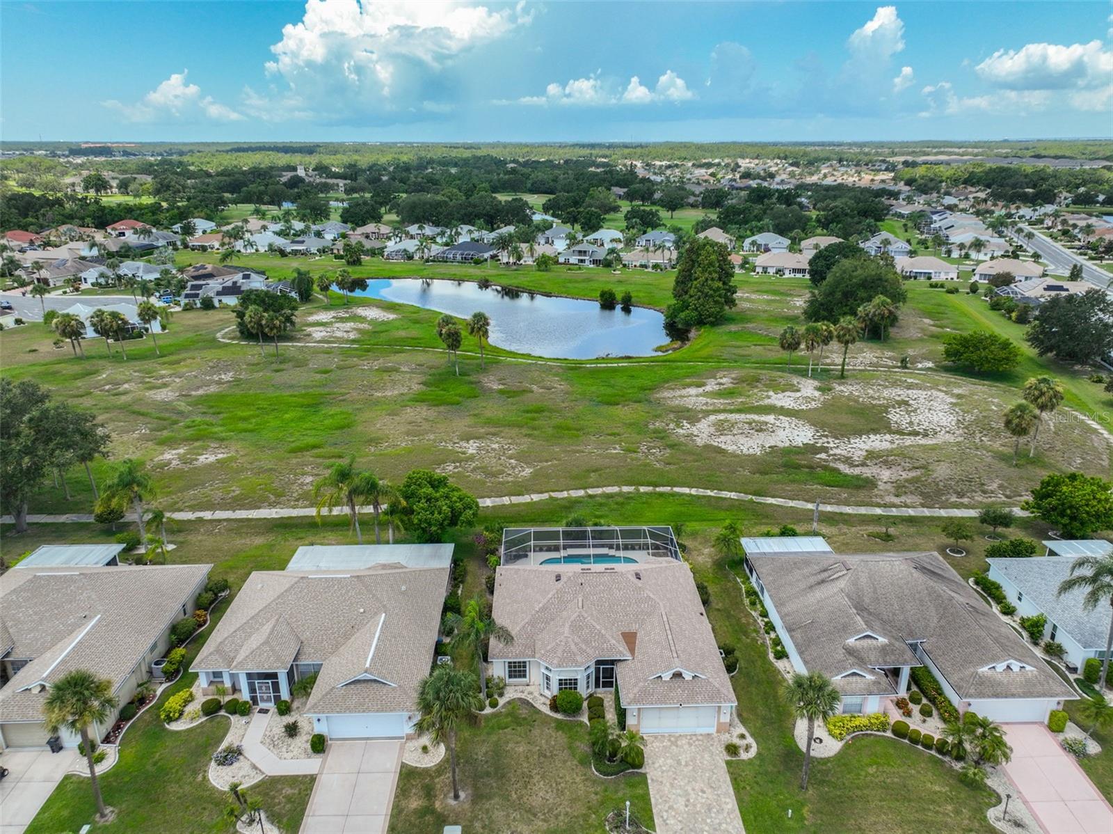 Aerial #3 pond and conservation