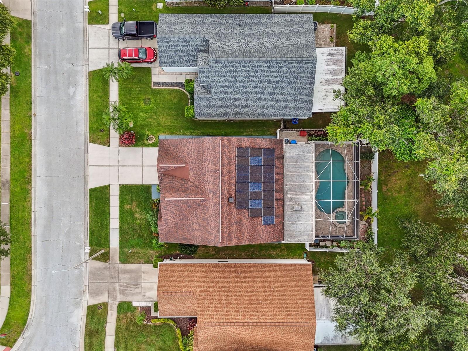 24 solar panels, very low electric bill