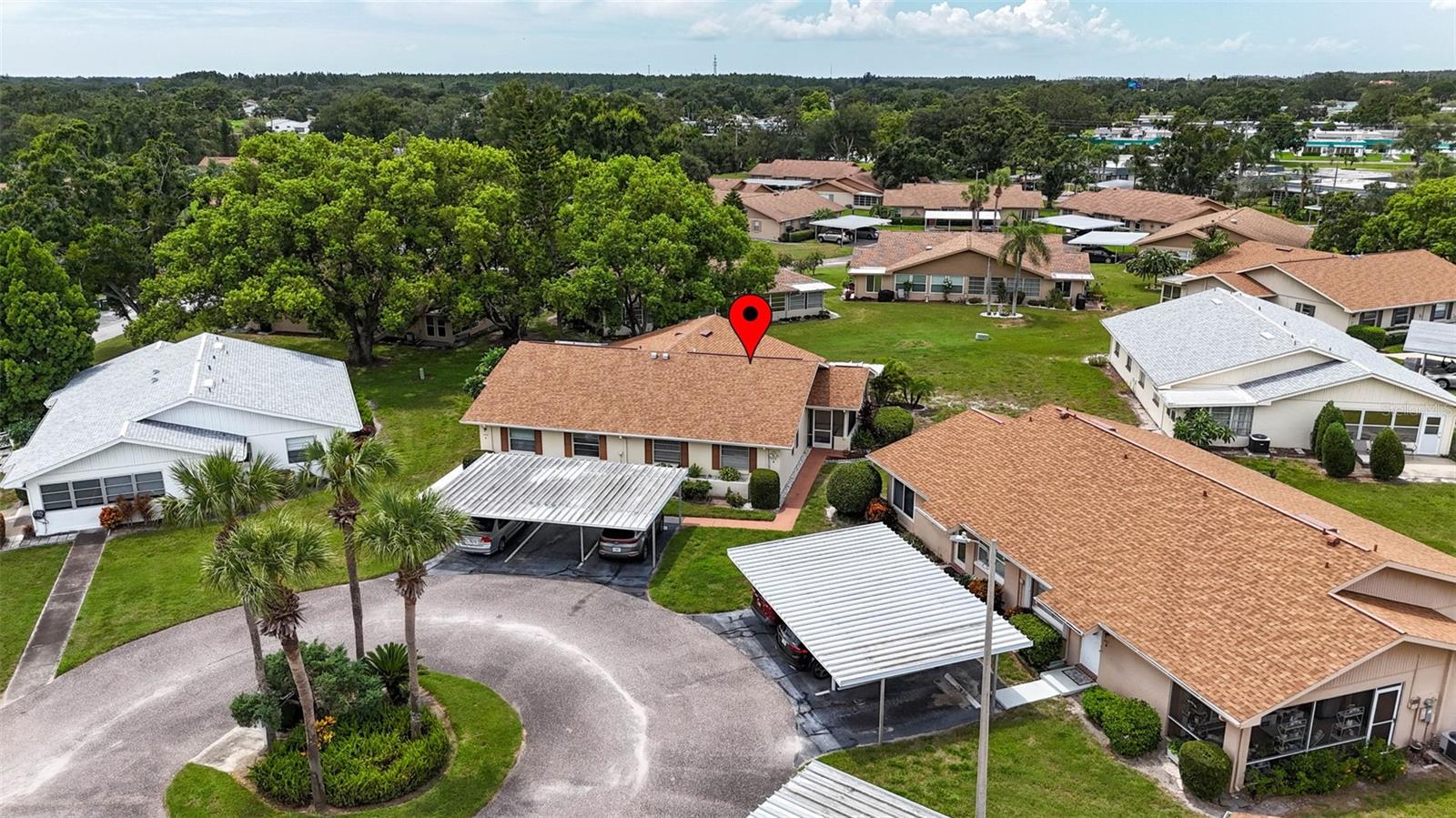 Aerial view of unit