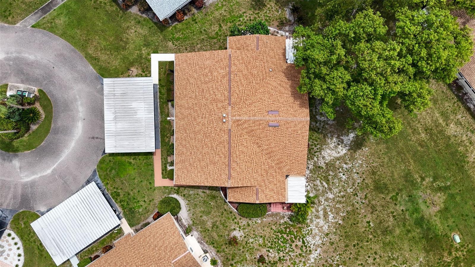 Aerial view of unit