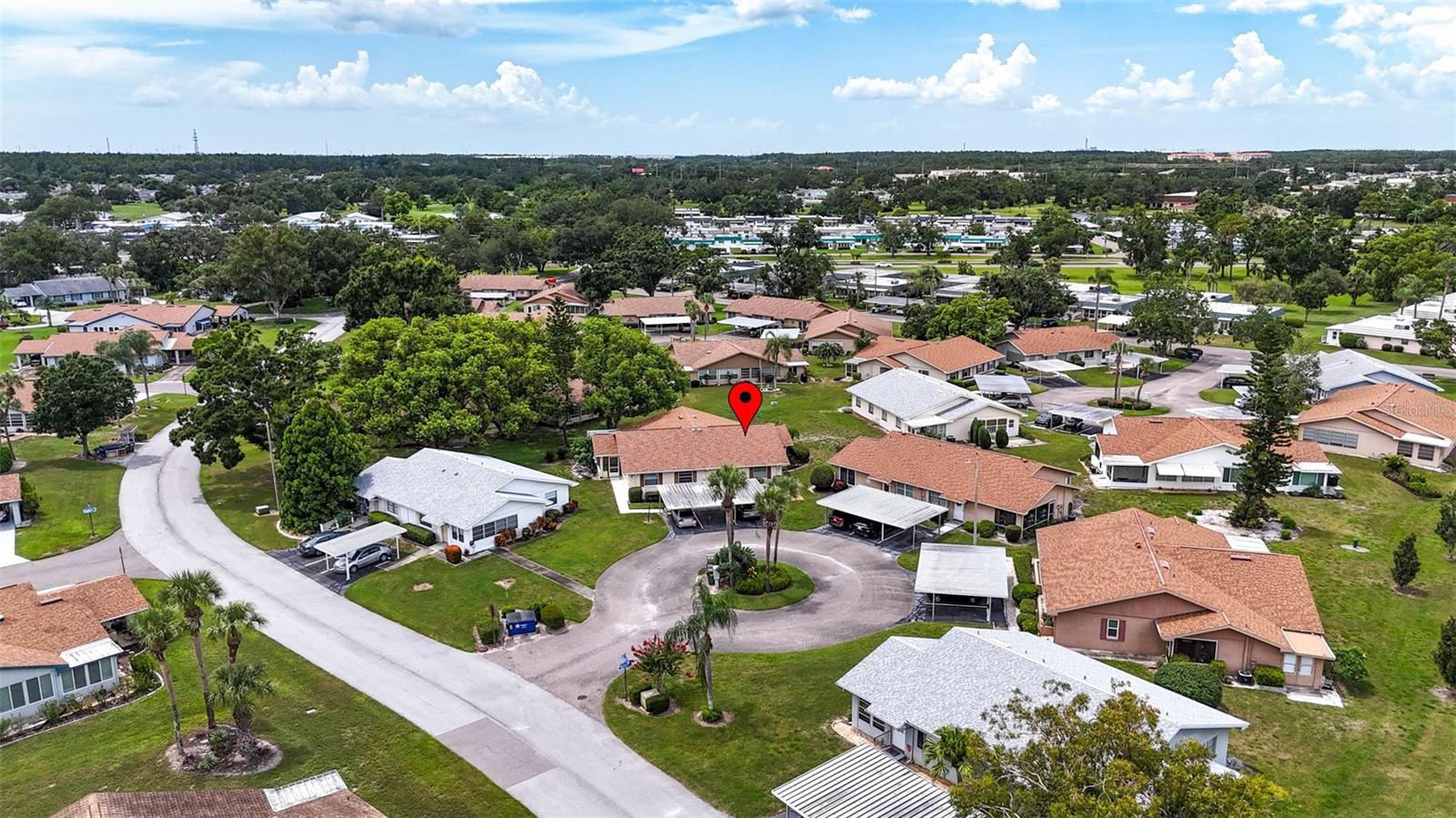 Aerial view of unit