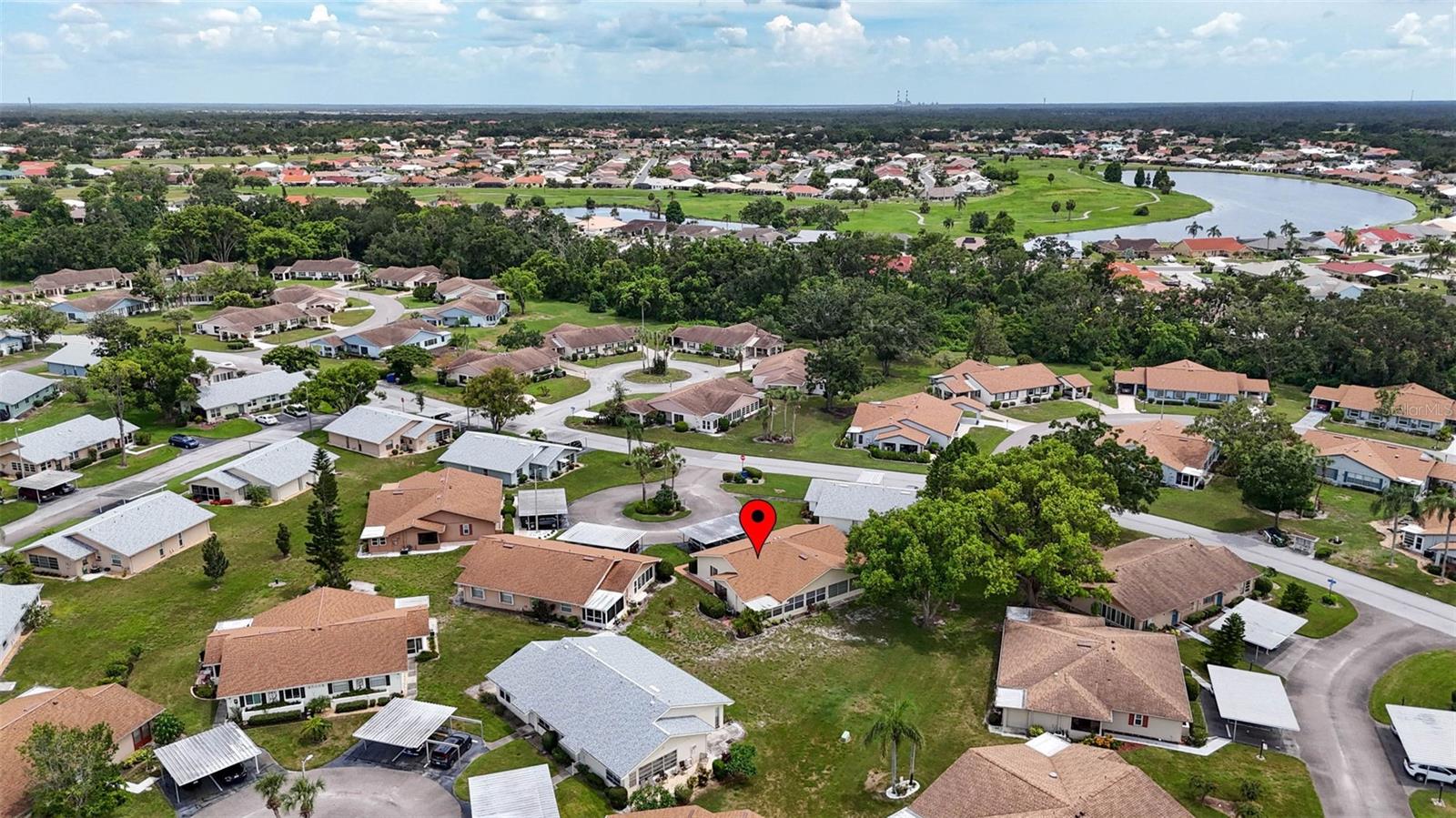 Aerial view of unit
