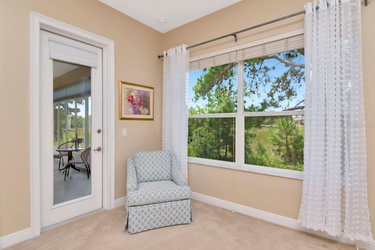 Entry to Florida room of Primary Suite