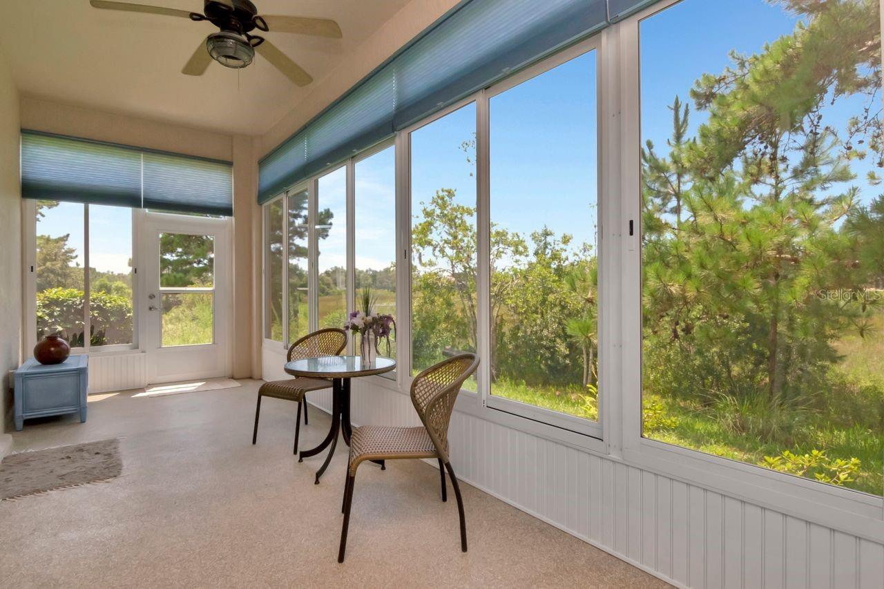 Florida room not included in total sq ft