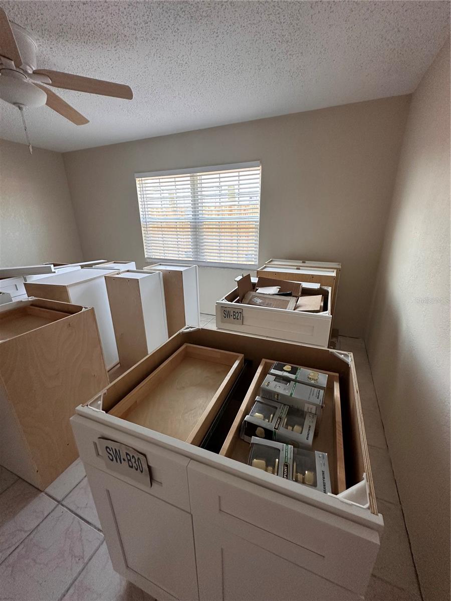 Kitchen cabinets ready for install