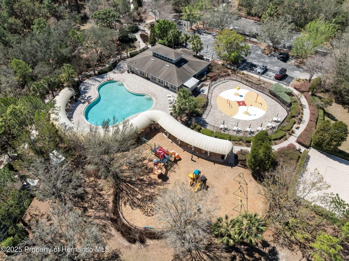Aerial View Community Pool