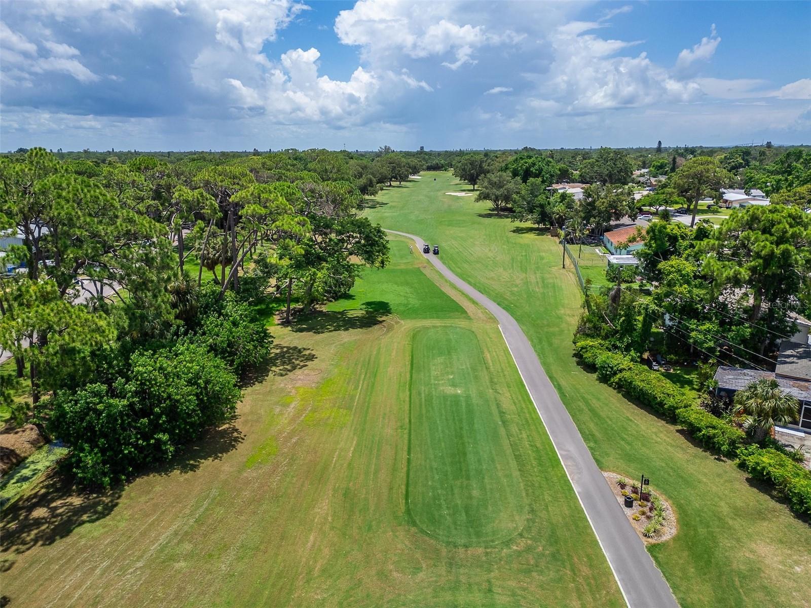 Golf cart trail —enjoy serene fairway vistas