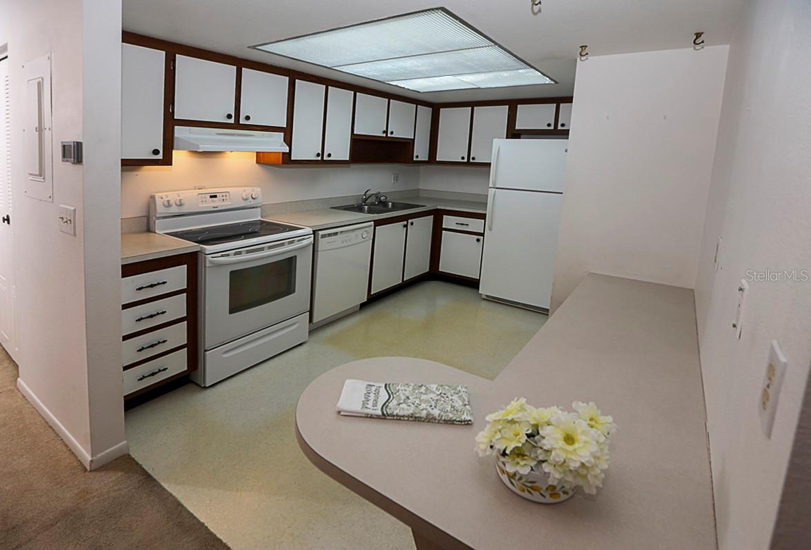 lots of cabinet space in terrific condition