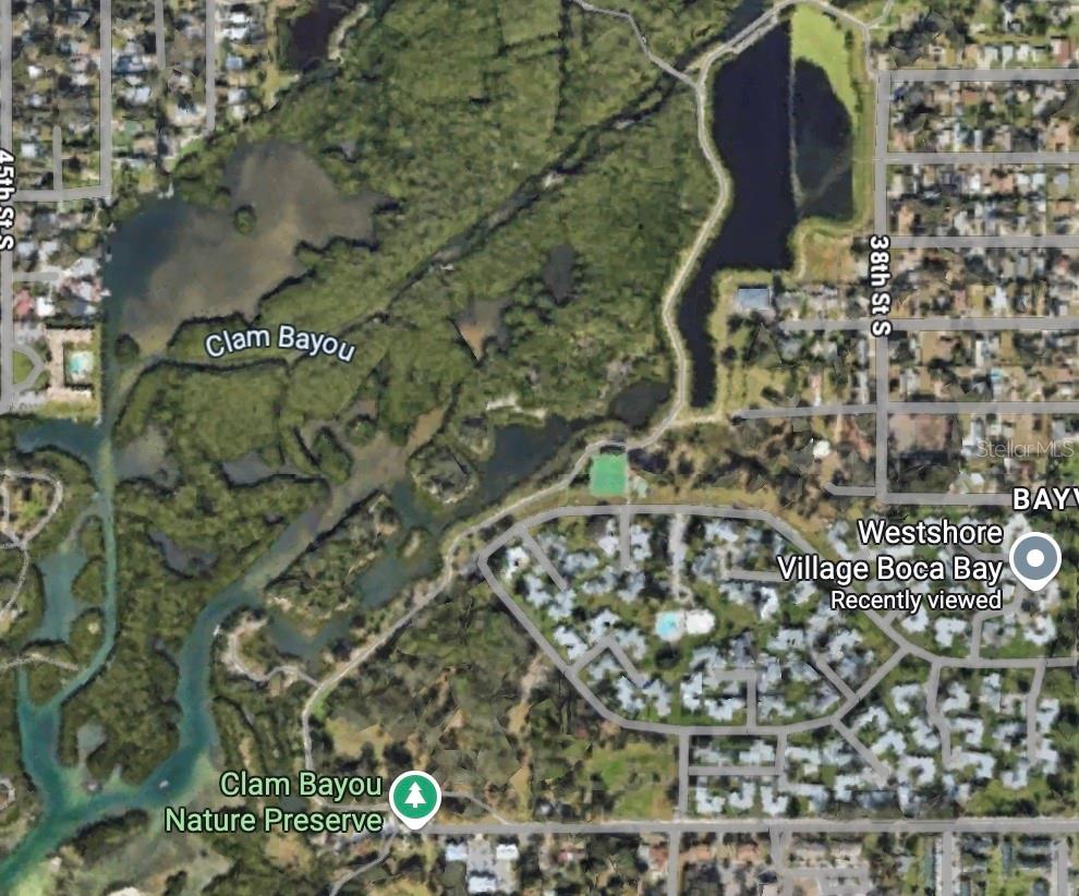 Clam Bayou with Skyway trail for walking & kayaking