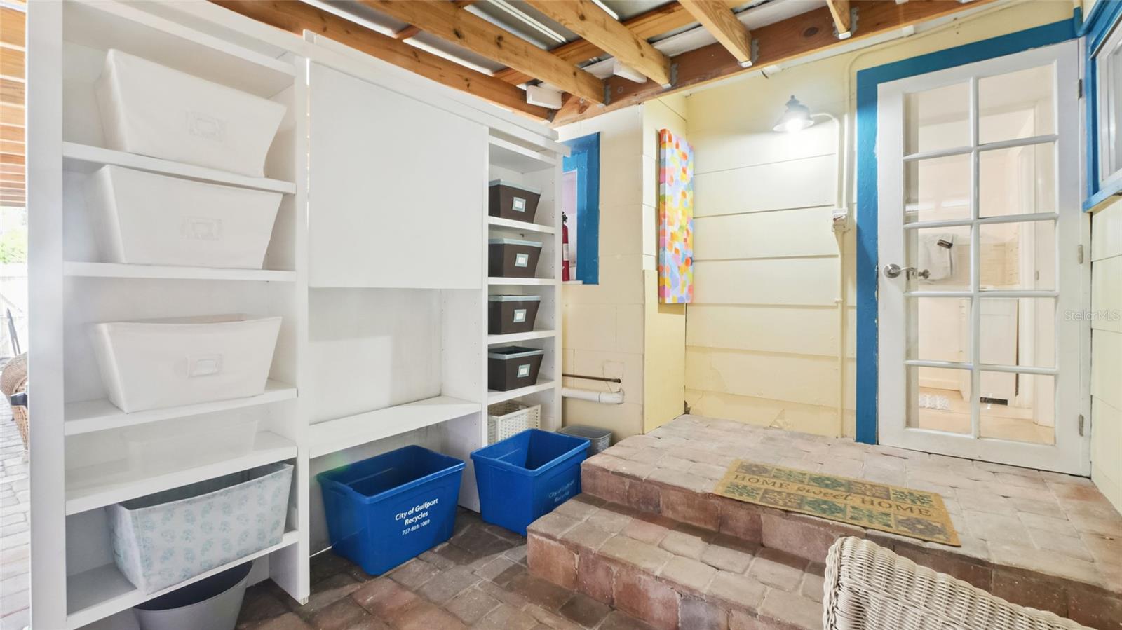 Carport storage for front unit